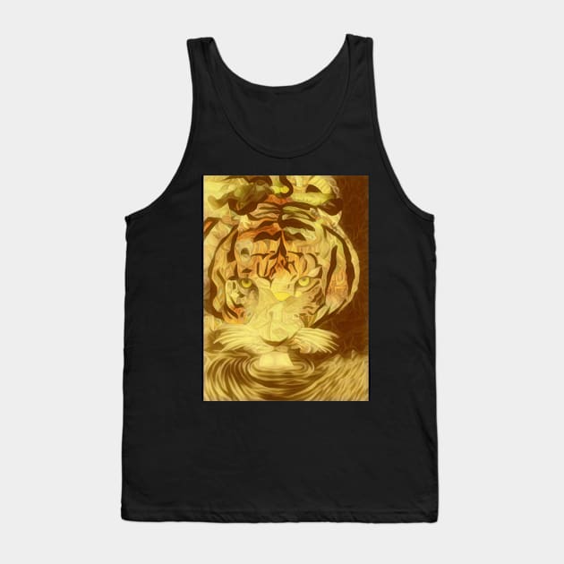 Tiger 17 Tank Top by Mr. Leon Artwork